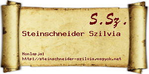 Steinschneider Szilvia névjegykártya